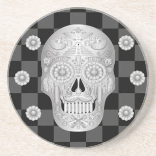 Chrome Calavera Watch Coaster