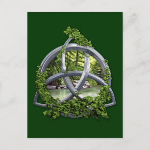 Chrome Celtic Trinity Knot Postcard