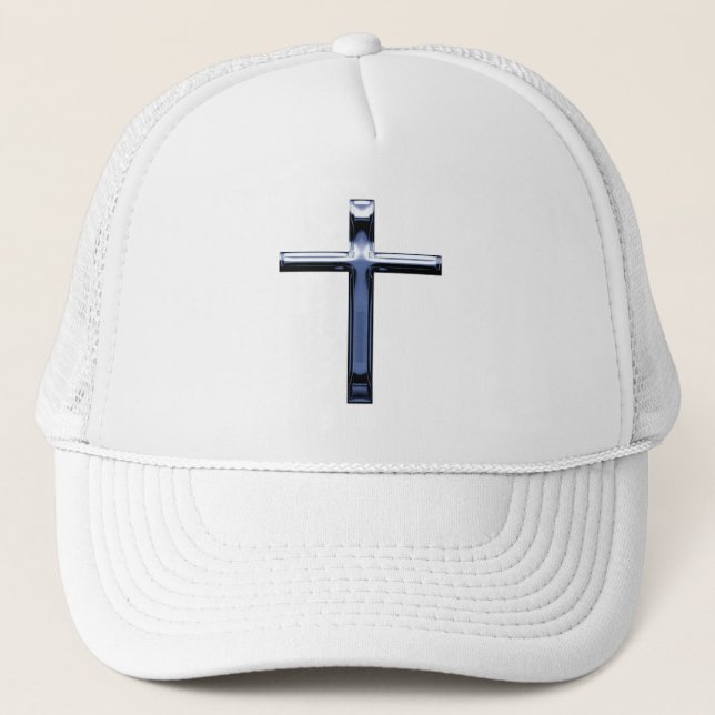 Chrome Cross Trucker Hat (Front)