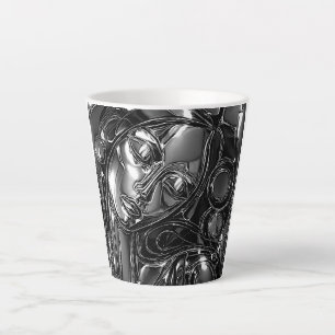 Chrome Daydream Woman Metal   Latte Mug