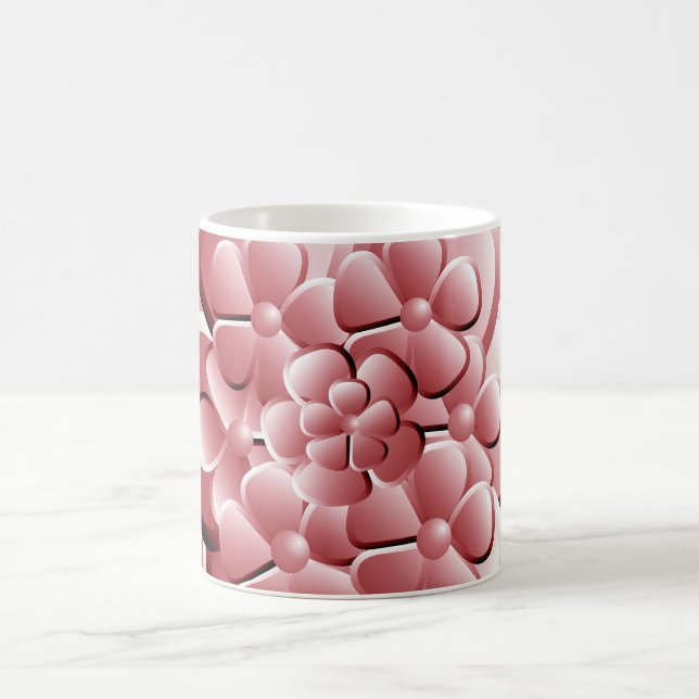 Chrome Flowers - Rubescent Coffee Mug (Center)