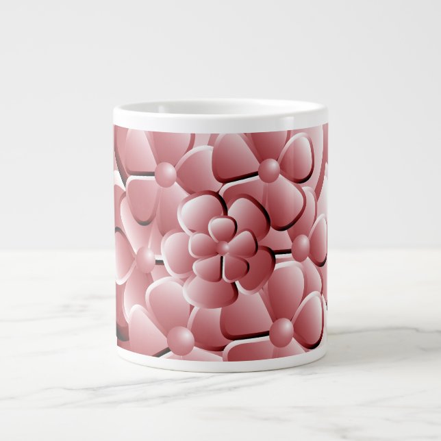 Chrome Flowers - Rubescent Giant Coffee Mug (Front)