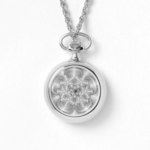 Chrome Flowers - Silver Watch