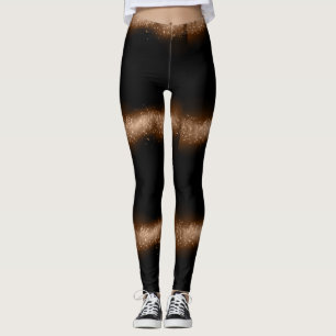 Chrome Glitter Design Fashion Leggings