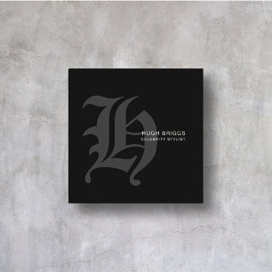 Chrome Hearts Style Professional Modern Minimalist Square Business Card