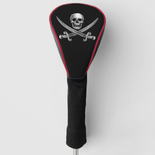 Chrome Jolly Roger Golf Head Cover
