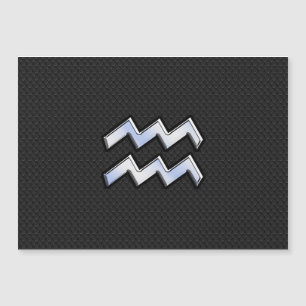 Chrome like Aquarius Zodiac in Snake Skin