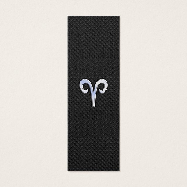 Chrome Like Aries Zodiac Sign (Front)