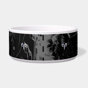 Chrome like Aries Zodiac Sign on Hevelius Black