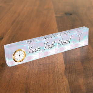 Chrome Like Caduceus Medical Symbol Mother Pearl D Nameplate