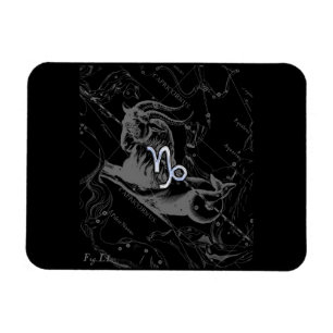 Chrome like Capricorn Zodiac Sign on Hevelius Magnet