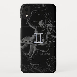 Chrome like Gemini Zodiac Symbol on Hevelius iPhone XR Case