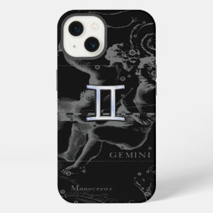 Chrome like Gemini Zodiac Symbol on Hevelius iPhone Case