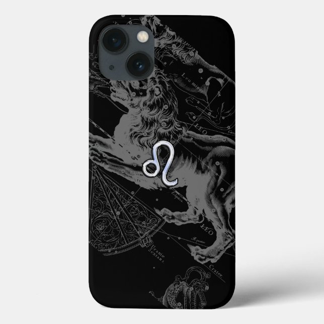 Chrome like Leo Zodiac Sign on Hevelius 1690 Case-Mate iPhone Case (Back)