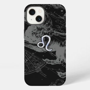 Chrome like Leo Zodiac Sign on Hevelius 1690 iPhone Case