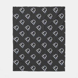 Chrome Like Libra Zodiac Symbol Snake Skin Decor Fleece Blanket
