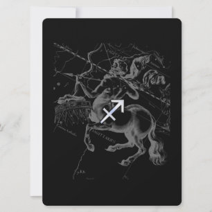 Chrome Like Sagittarius Zodiac Sign Hevelius Decor