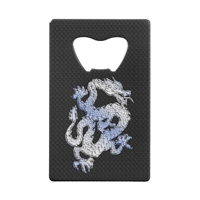 Chrome like silver Dragon Black Snake Skin style (Front)