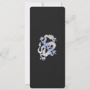 Chrome like silver Dragon Black Snake Skin style