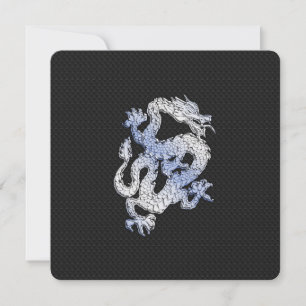 Chrome like silver Dragon Black Snake Skin style