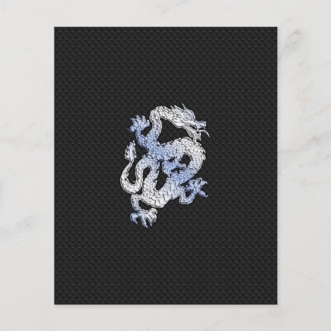 Chrome like silver Dragon Black Snake Skin style Flyer (Front)