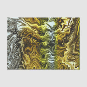 Chrome Liquid Metallic Gold Silver Cool Party Tissue Paper