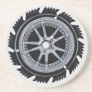 Chrome Mag Wheel Coaster