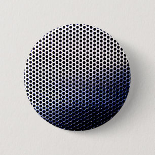 chrome mesh 6 cm round badge