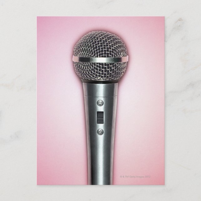 Chrome Microphone Postcard (Front)