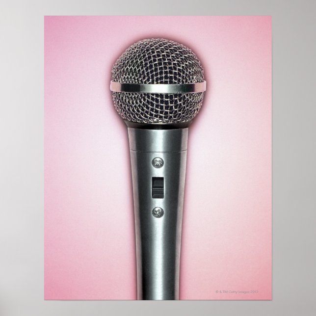 Chrome Microphone Poster (Front)