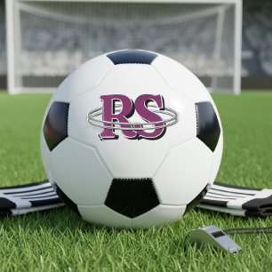Chrome Orbit Monogram Initials Any Colour ID1331 Soccer Ball