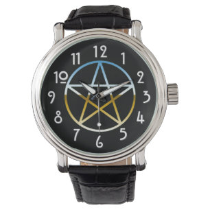 Chrome Pentacle on Black Watch