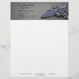 Chrome Professional Medical Caduceus - Letterhead