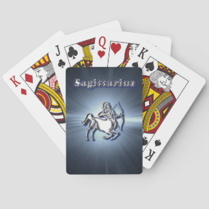 Chrome Sagittarius Playing Cards