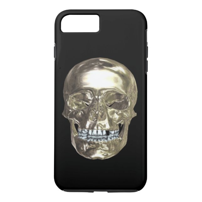 Chrome Skull iPhone 7 Case (Back)