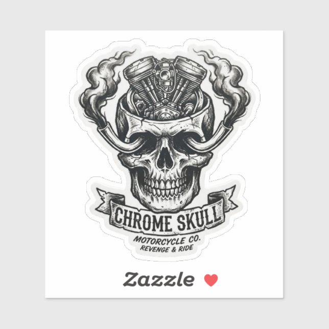 Chrome Skull Motorcycle Co V-Twin Engine (Sheet)