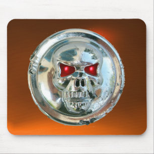 CHROME SKULL , Orange Agate Mouse Pad