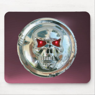 CHROME SKULL , Purple Amethyst Mouse Pad