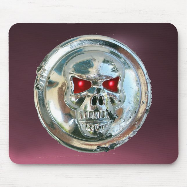 CHROME SKULL , Purple Amethyst Mouse Pad (Front)