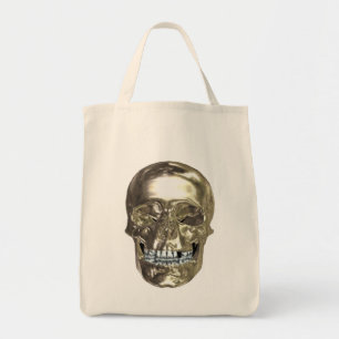 Chrome Skull Tote Bag
