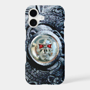CHROME SKULL WITH FANTASY GRIFFINS