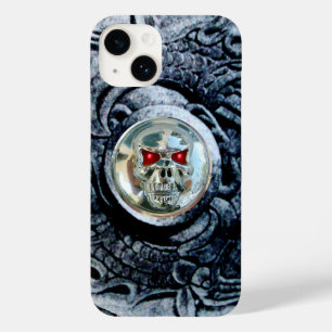 CHROME SKULL WITH FANTASY GRIFFINS Case-Mate iPhone 14 CASE