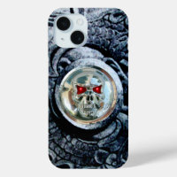 CHROME SKULL WITH FANTASY GRIFFINS
