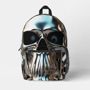 Chrome Skulls Printed Backpack