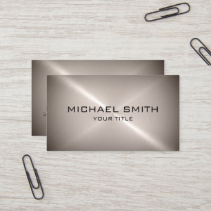 Chrome Stainless Steel Metal Business Card