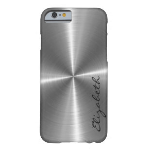 Chrome Stainless Steel Metal Look Barely There iPhone 6 Case