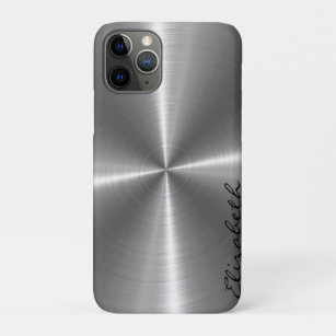 Chrome Stainless Steel Metal Look iPhone 11 Pro Case