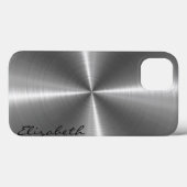 Chrome Stainless Steel Metal Look Case-Mate iPhone Case (Back (Horizontal))