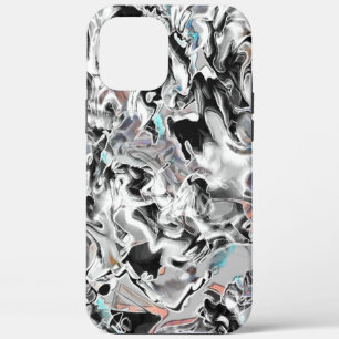 Chrome stains with gradient or fume, Black to Gray iPhone 12 Pro Max Case