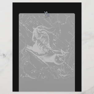 Chrome Style Capricorn Zodiac Sign on Hevelius